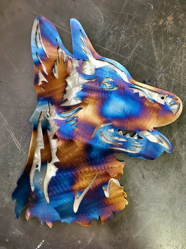 Belgian Malinois Metal Wall Art #2