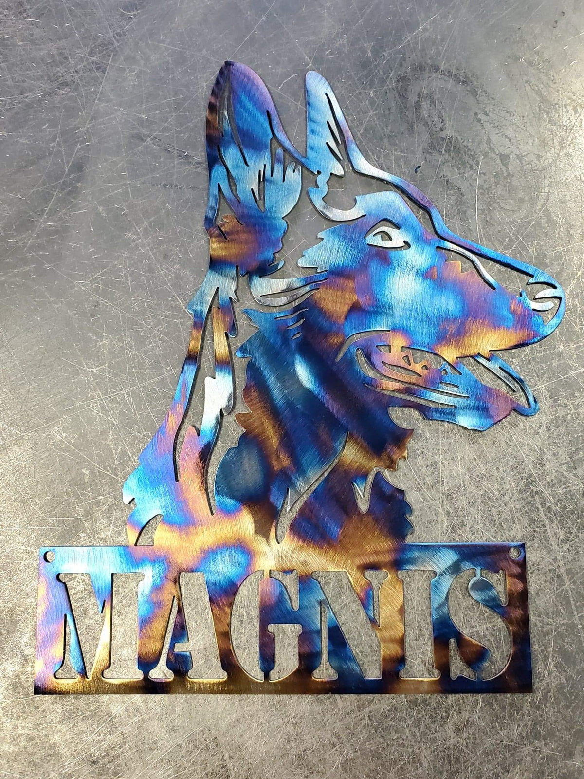 Belgian Malinois Metal Wall Art #2