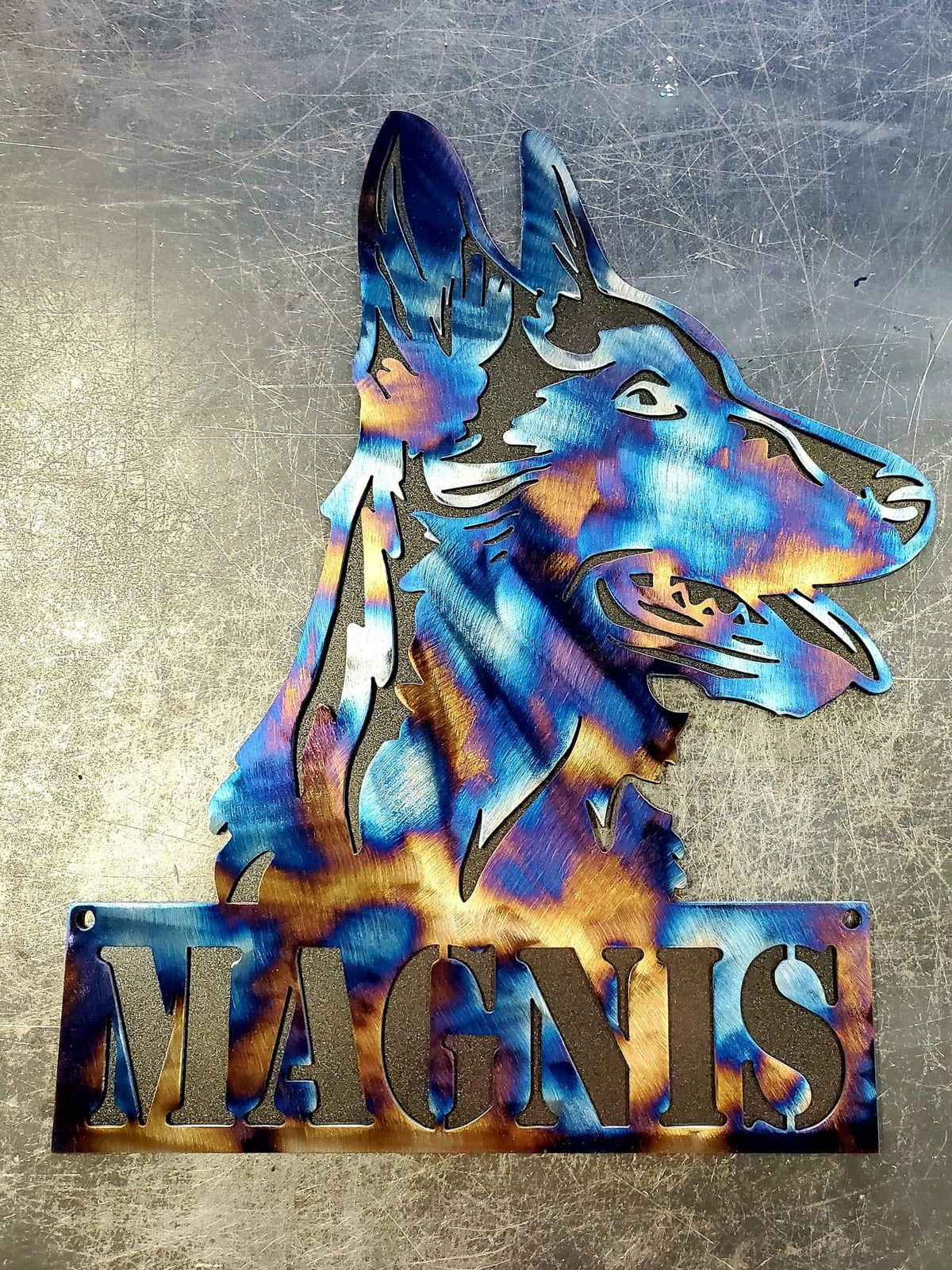 Belgian Malinois Metal Wall Art #2