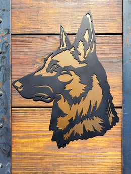 Belgian Malinois Metal Wall Art