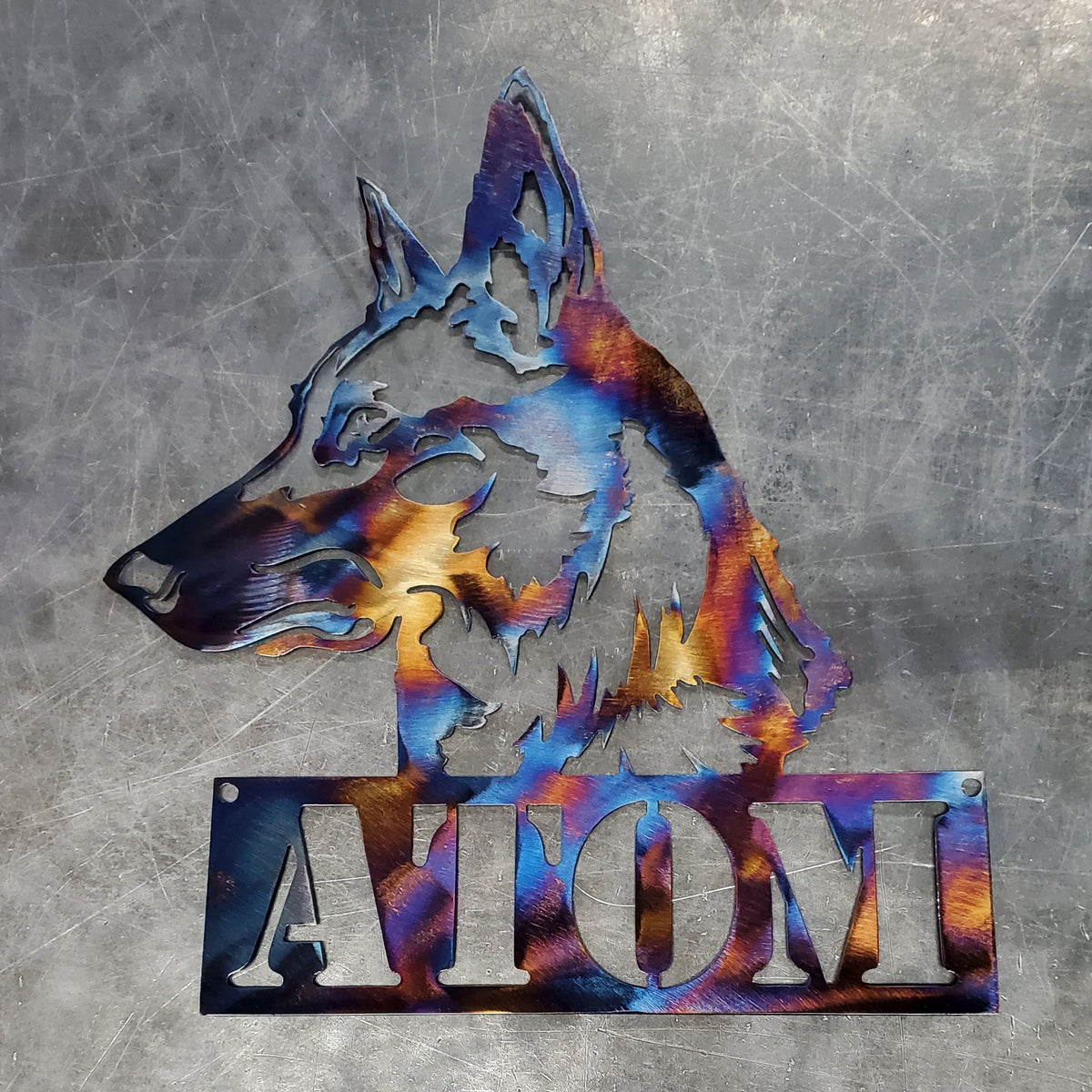 Belgian Malinois Metal Wall Art #1