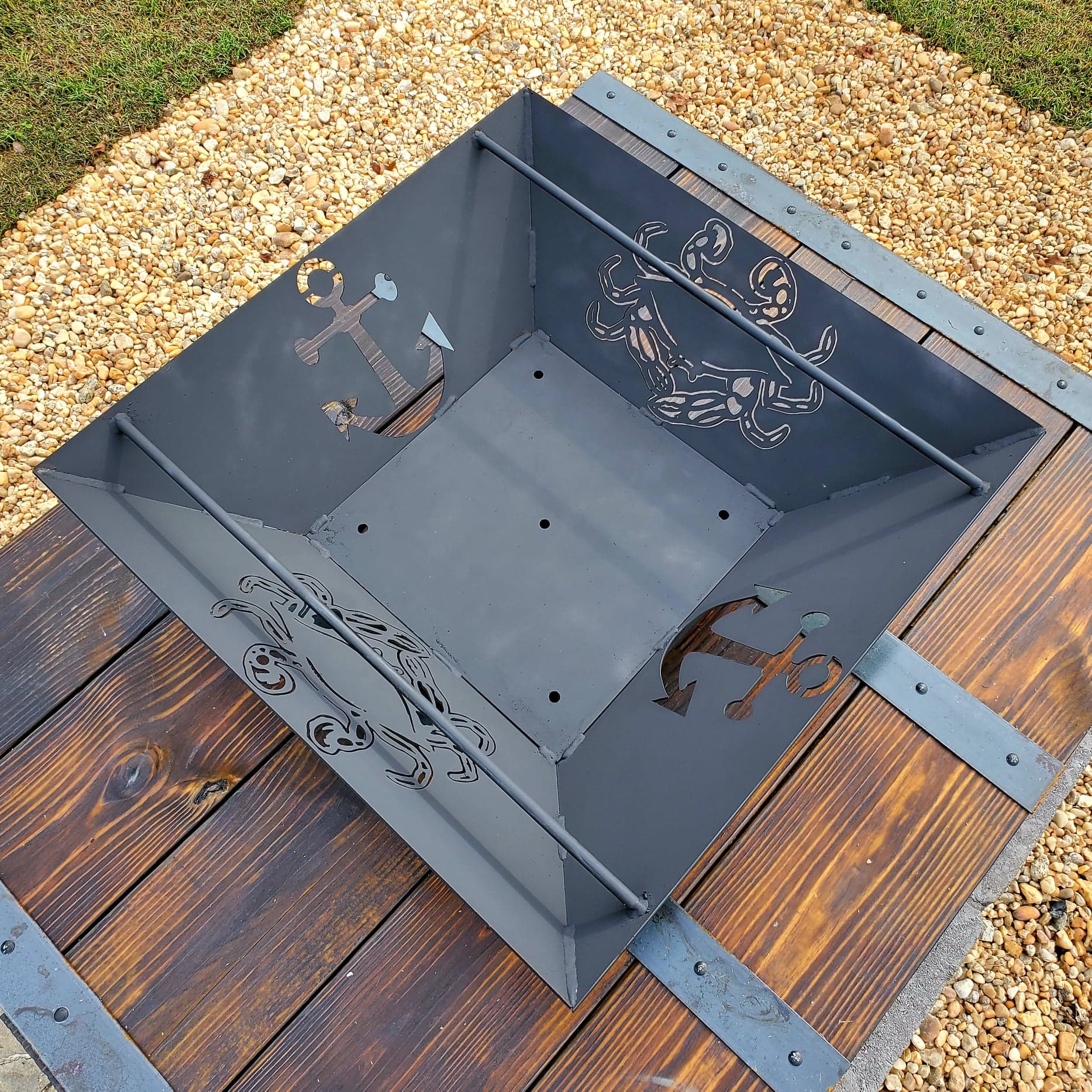 Blue Crab #1- Fire Pit Side Design