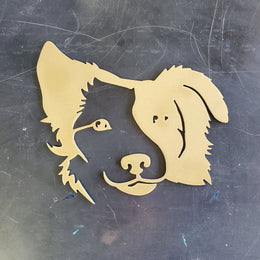 Border Collie Metal Wall Art