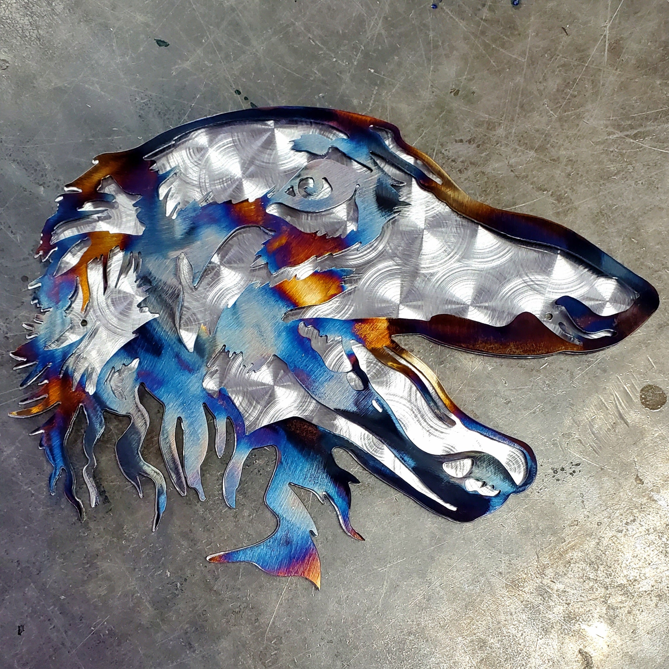 Borzoi Metal Wall Art #1