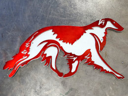 Borzoi Metal Wall Art