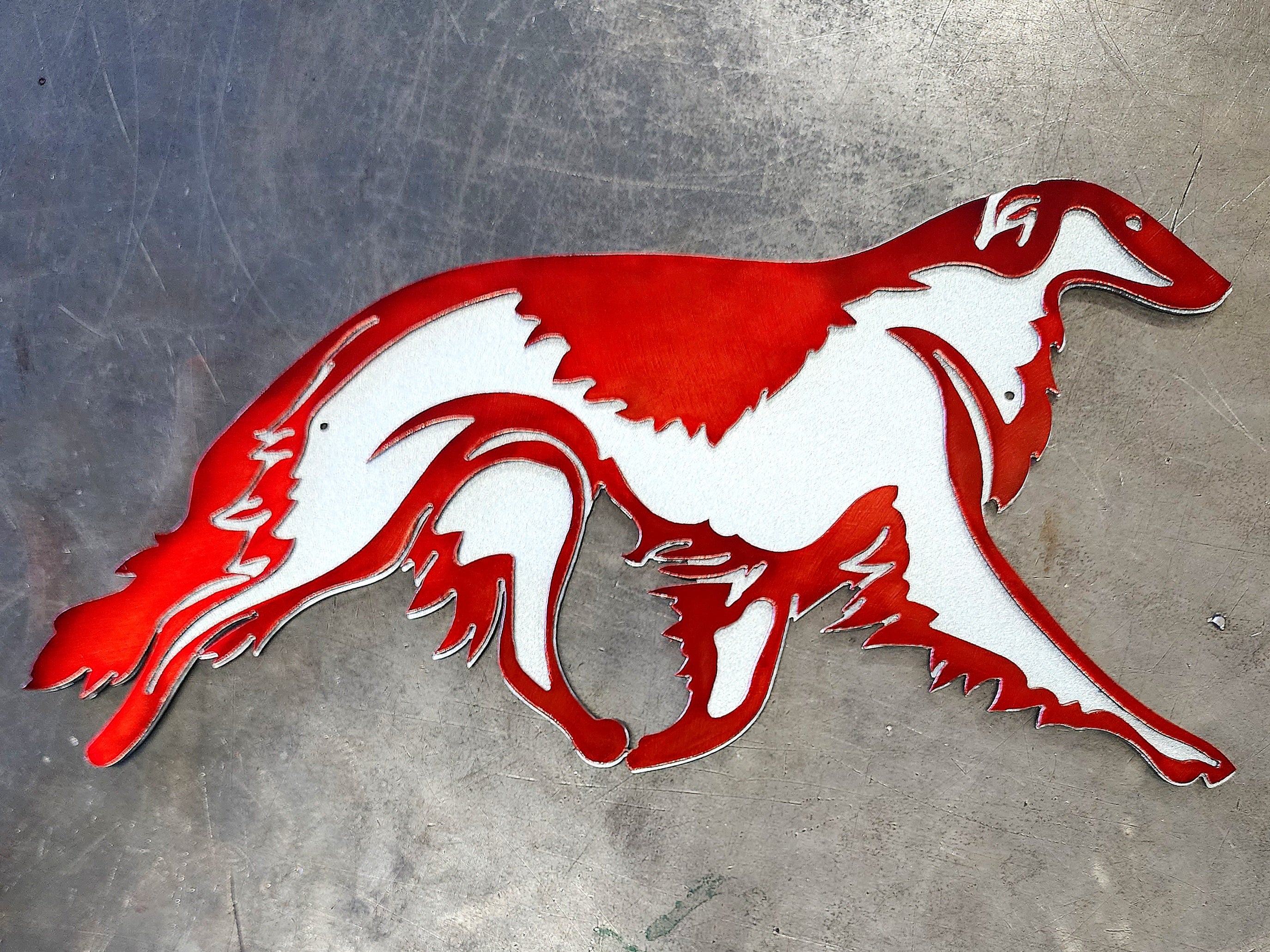 Silver Metallic & Red Candy