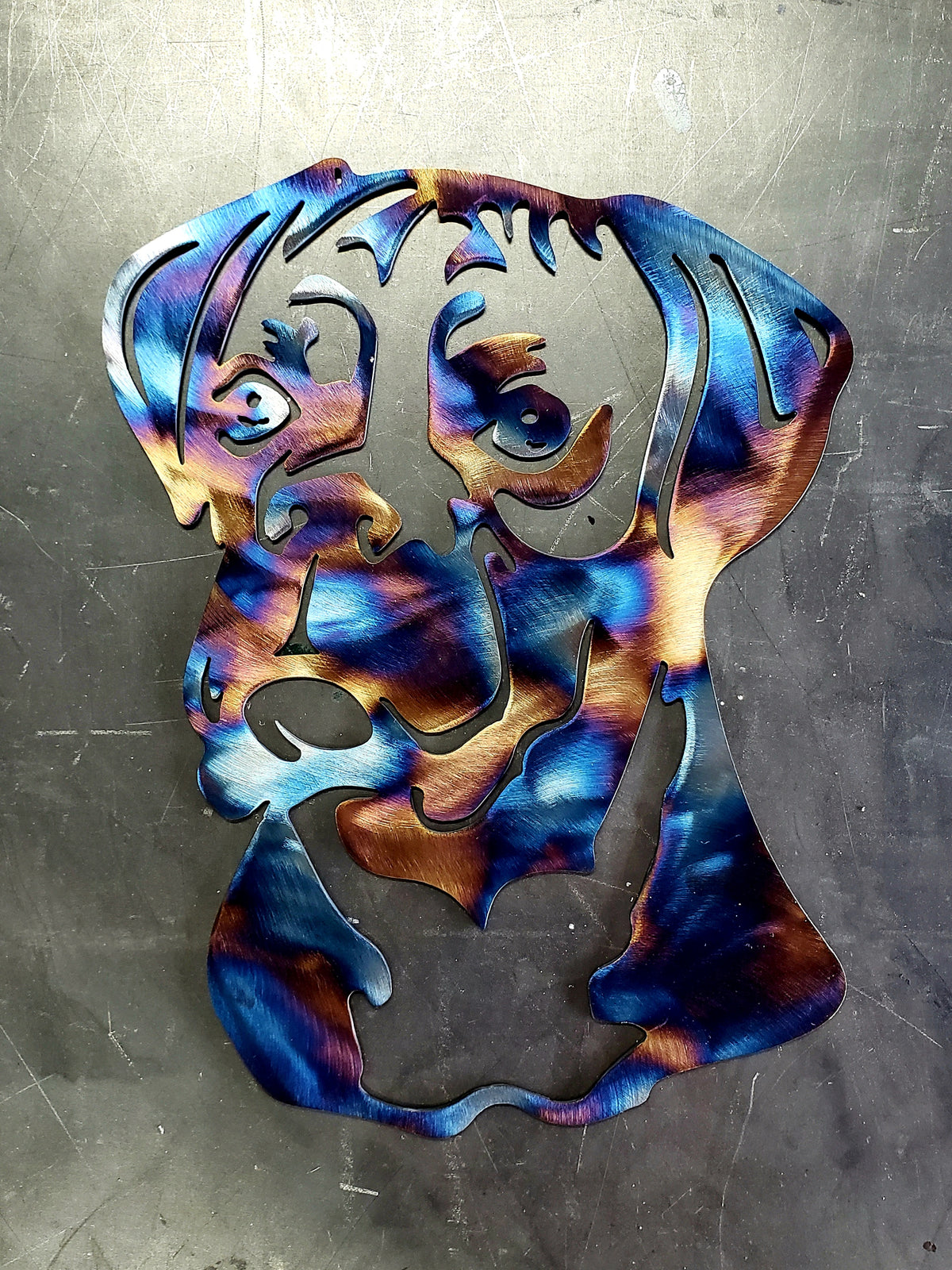 Boxer Metal Wall Art #1