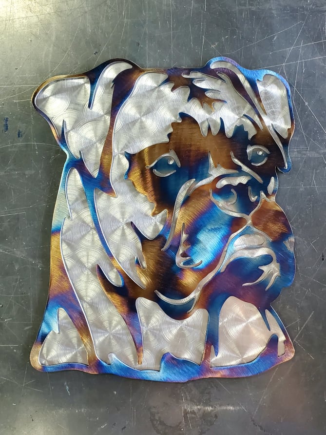 Boxer Metal Wall Art #2