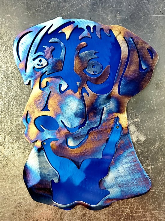 Boxer Metal Wall Art #1