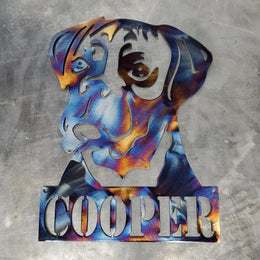 Boxer Metal Wall Art