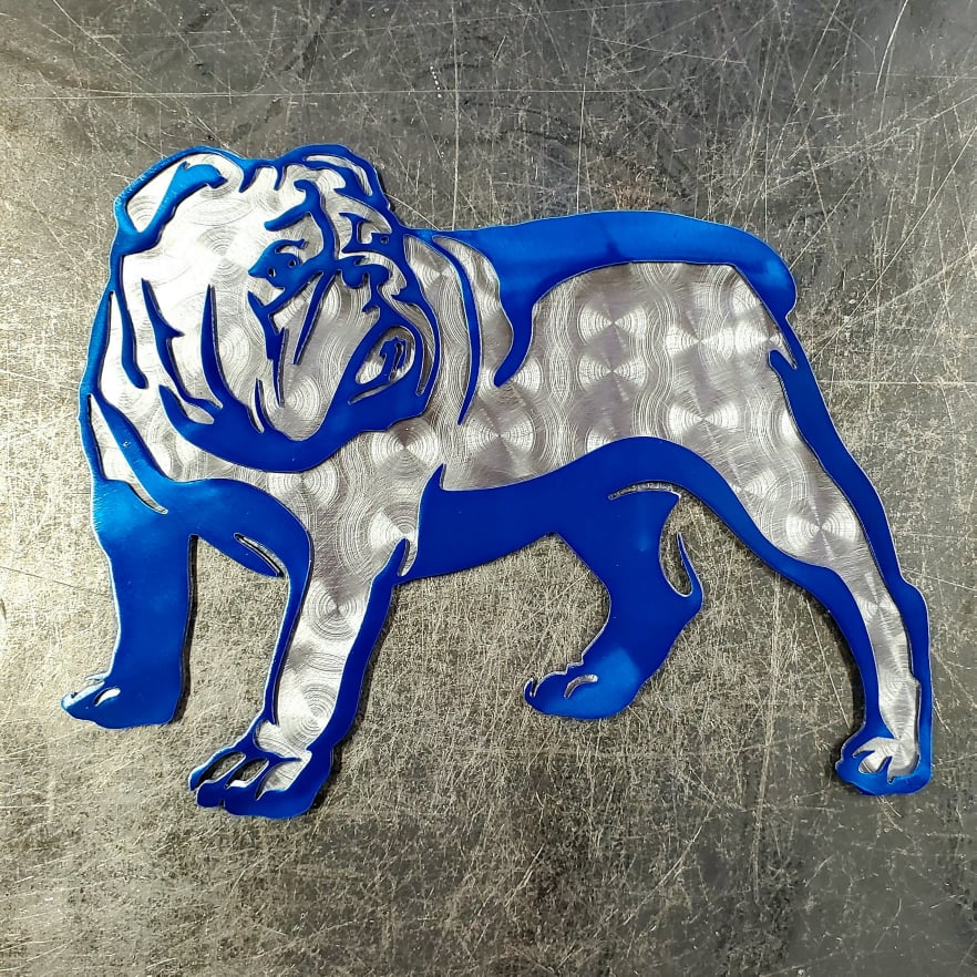 Bulldog Metal Wall Art