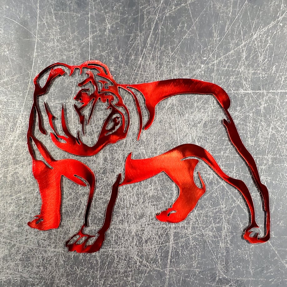 Bulldog Metal Wall Art
