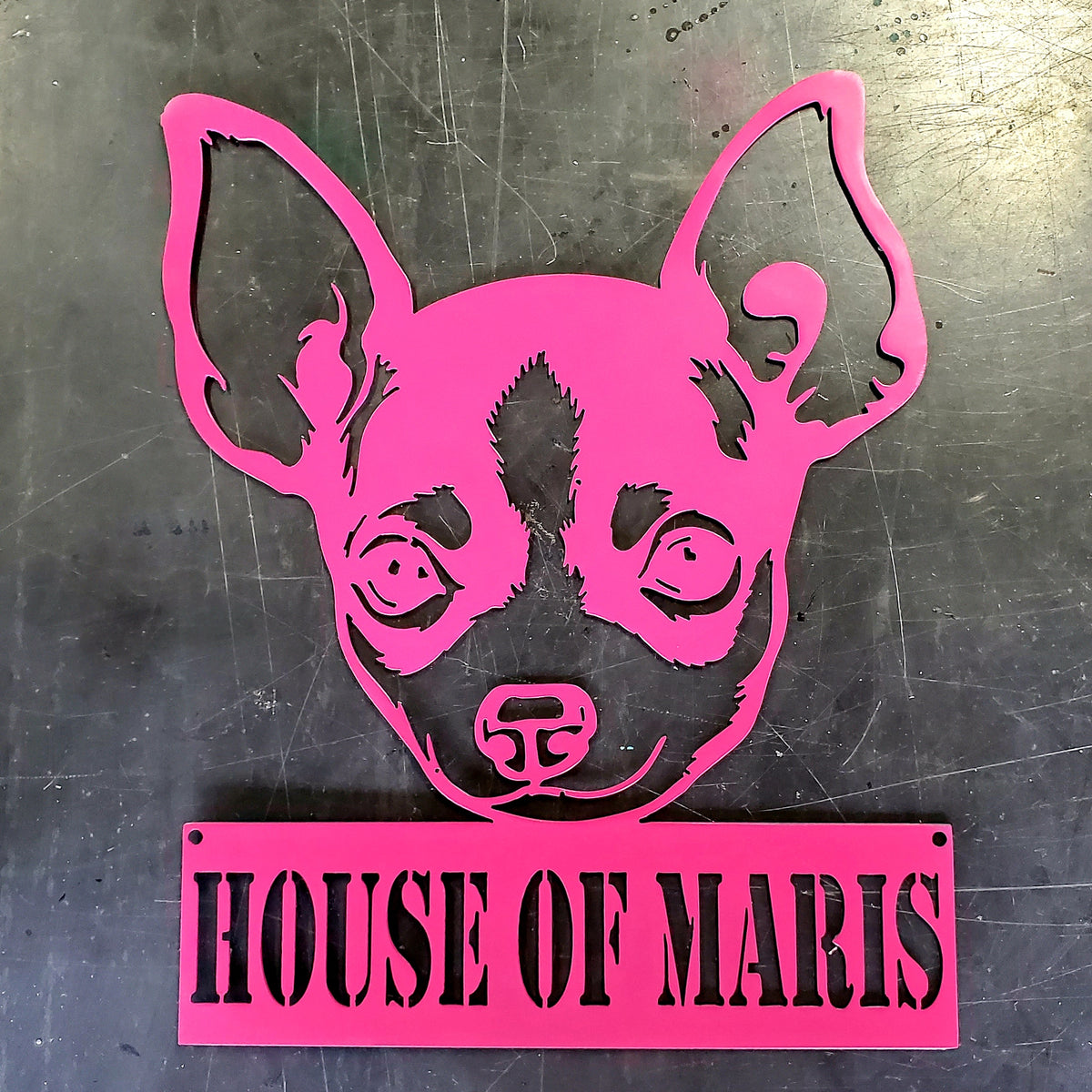 Chihuahua Metal Wall Art