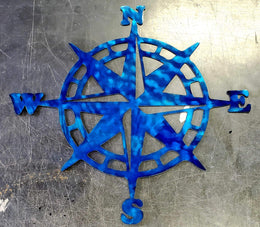 Nautical Compass Metal Wall Art
