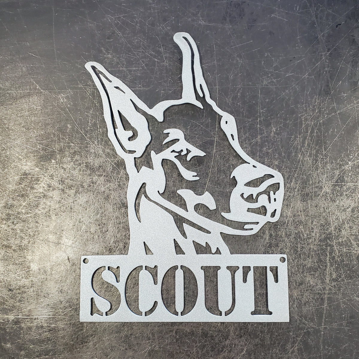 Doberman Pinscher Metal Wall Art