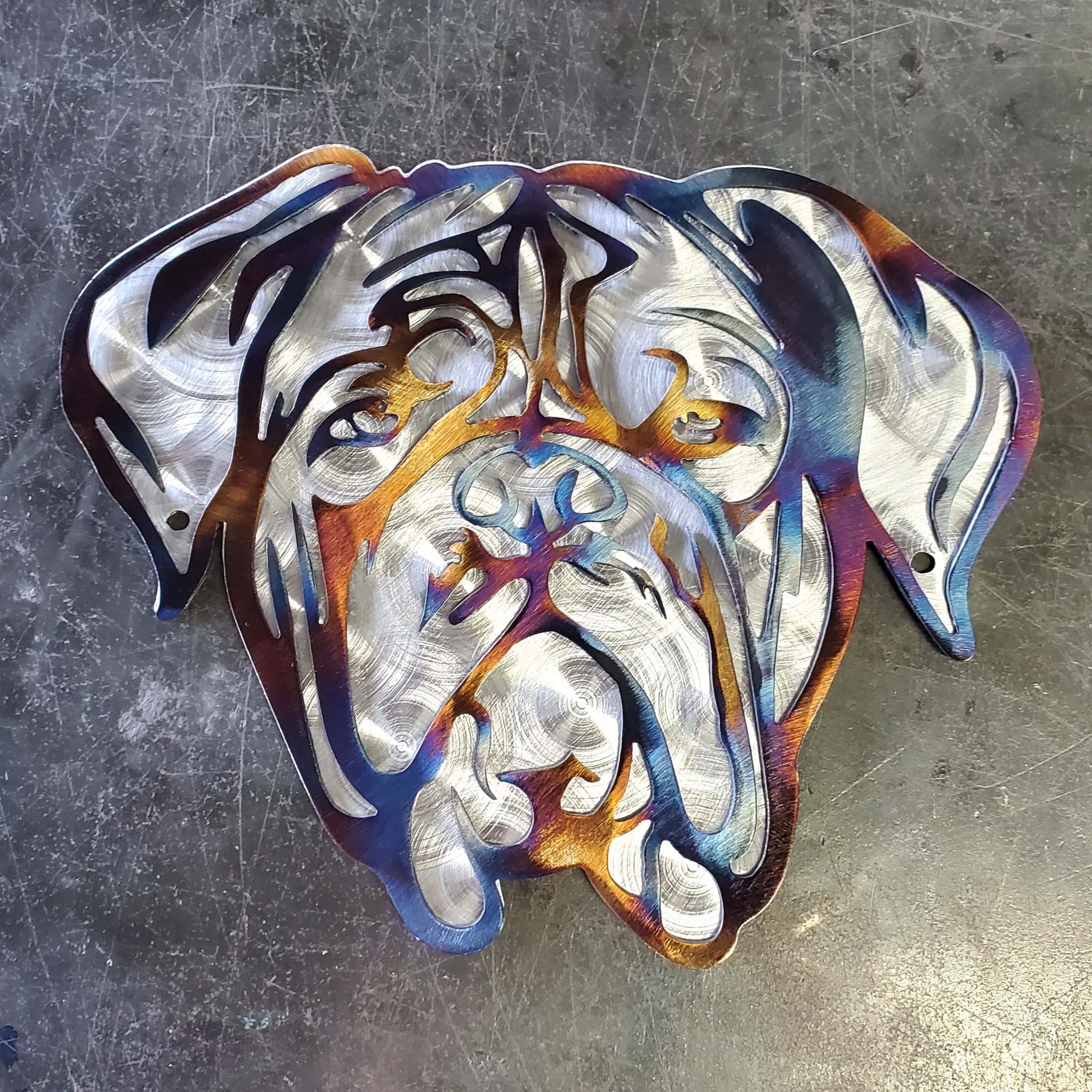 Dogue de Bordeaux (French Mastiff) Metal Wall Art