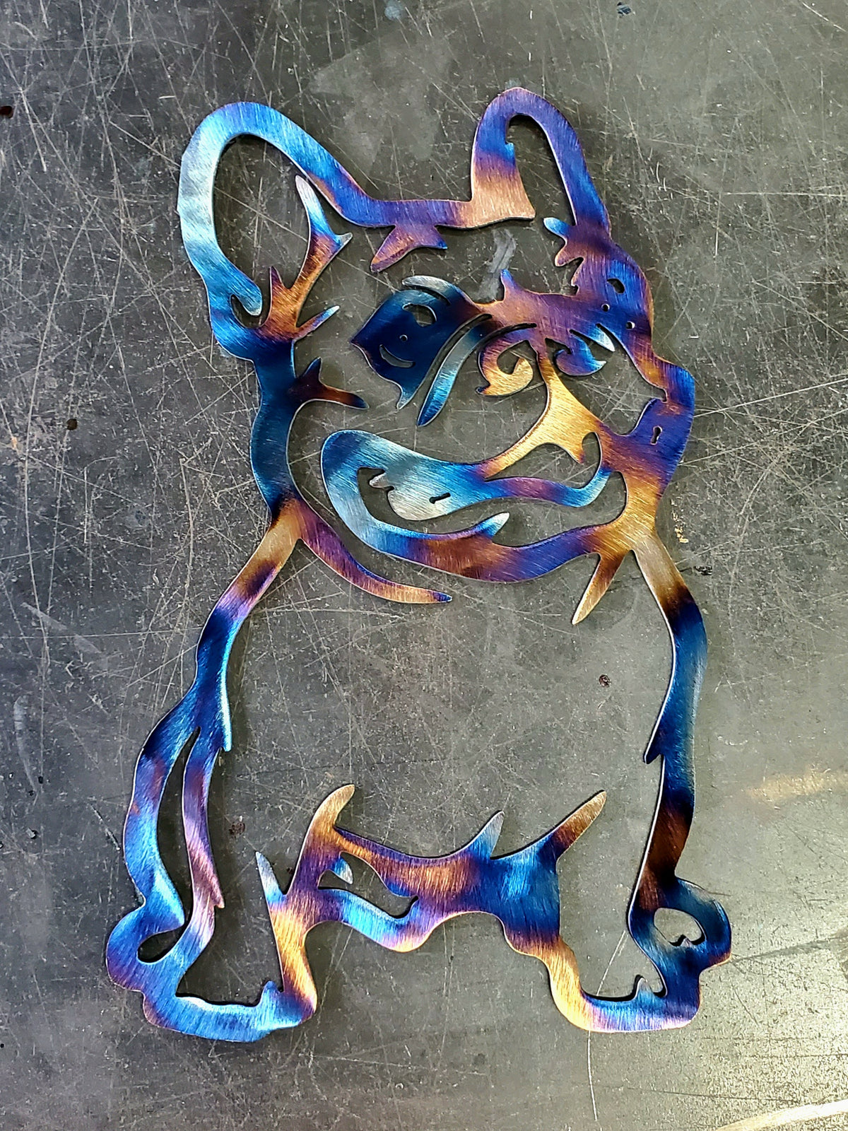 French Bulldog Metal Wall Art