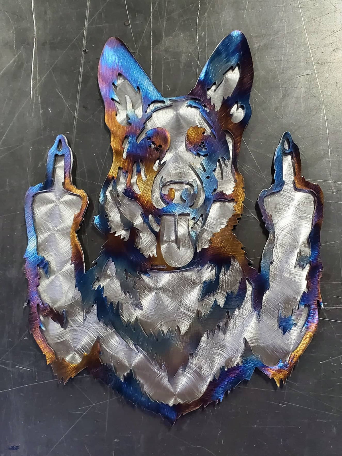 German Shepherd Metal Wall Art #3