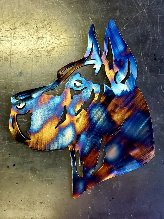 Great Dane #2 Metal Art