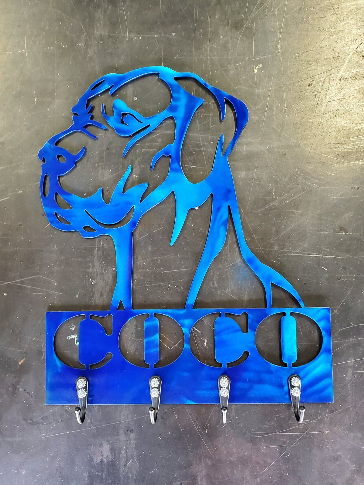 Great Dane Key & Leash Hanger #1