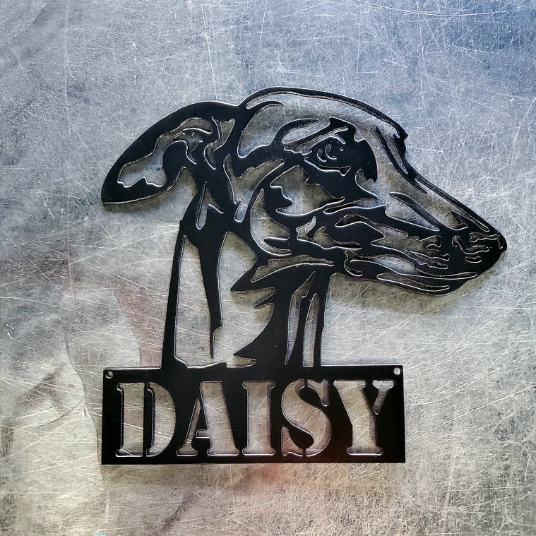 Greyhound Metal Wall Art