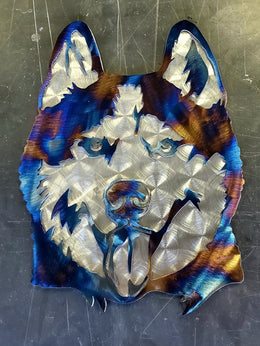 Husky Metal Wall Art