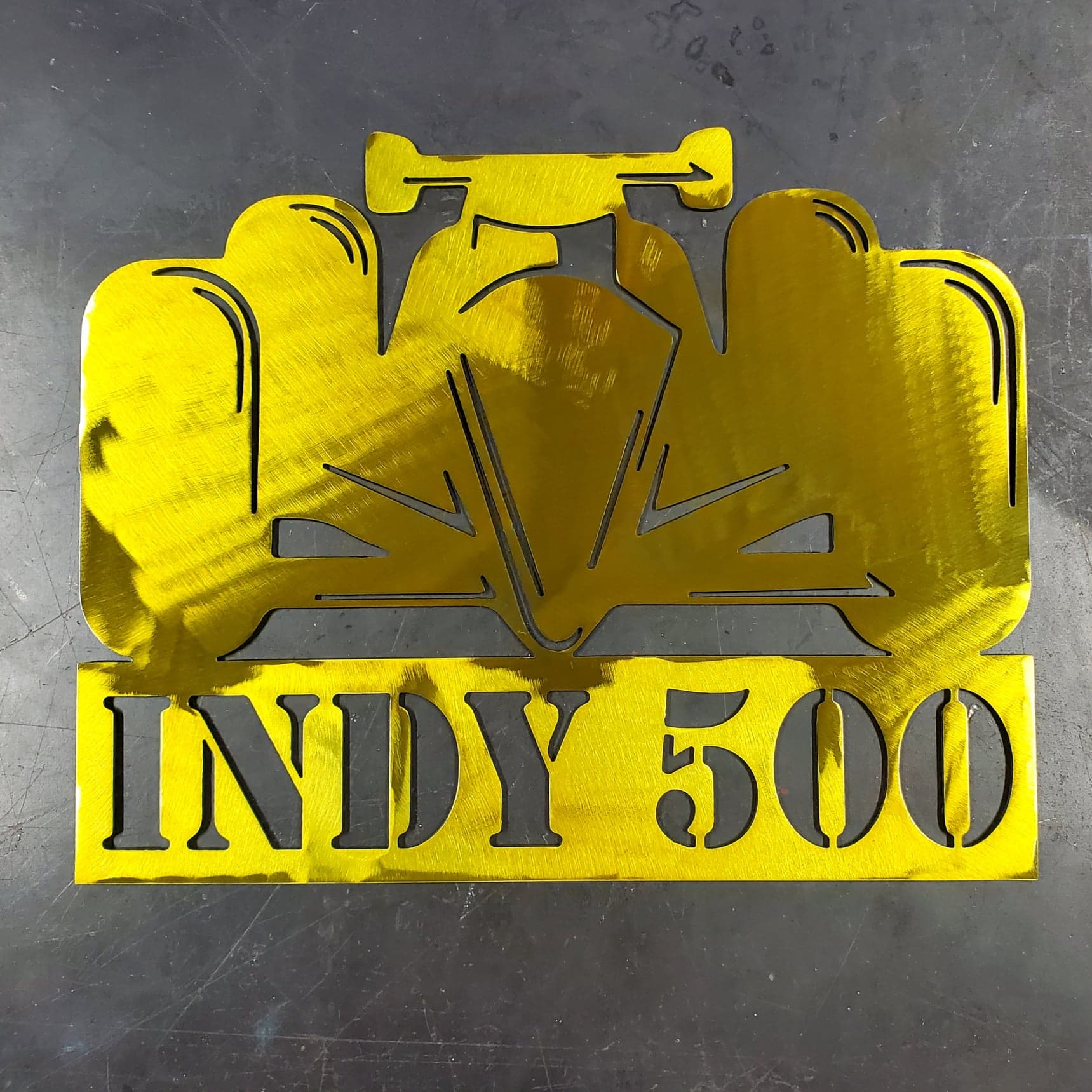Indy 500 Metal Art