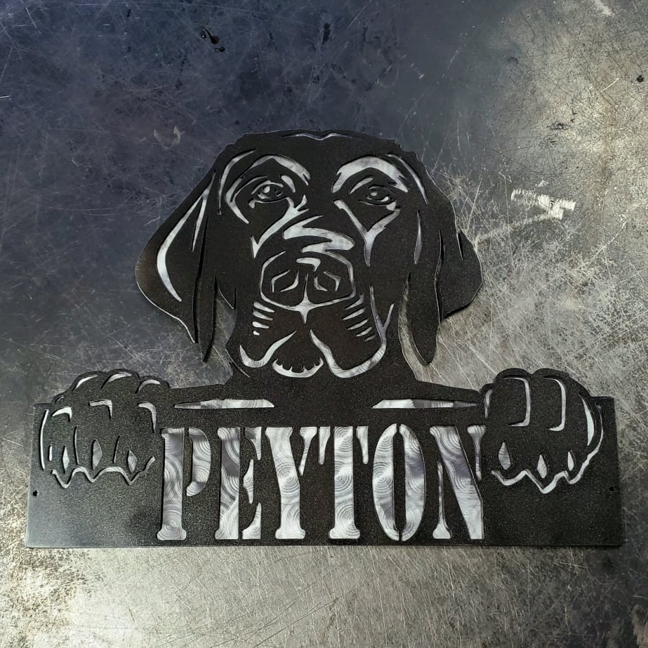 Labrador Retriever Personalized Metal Sign #3