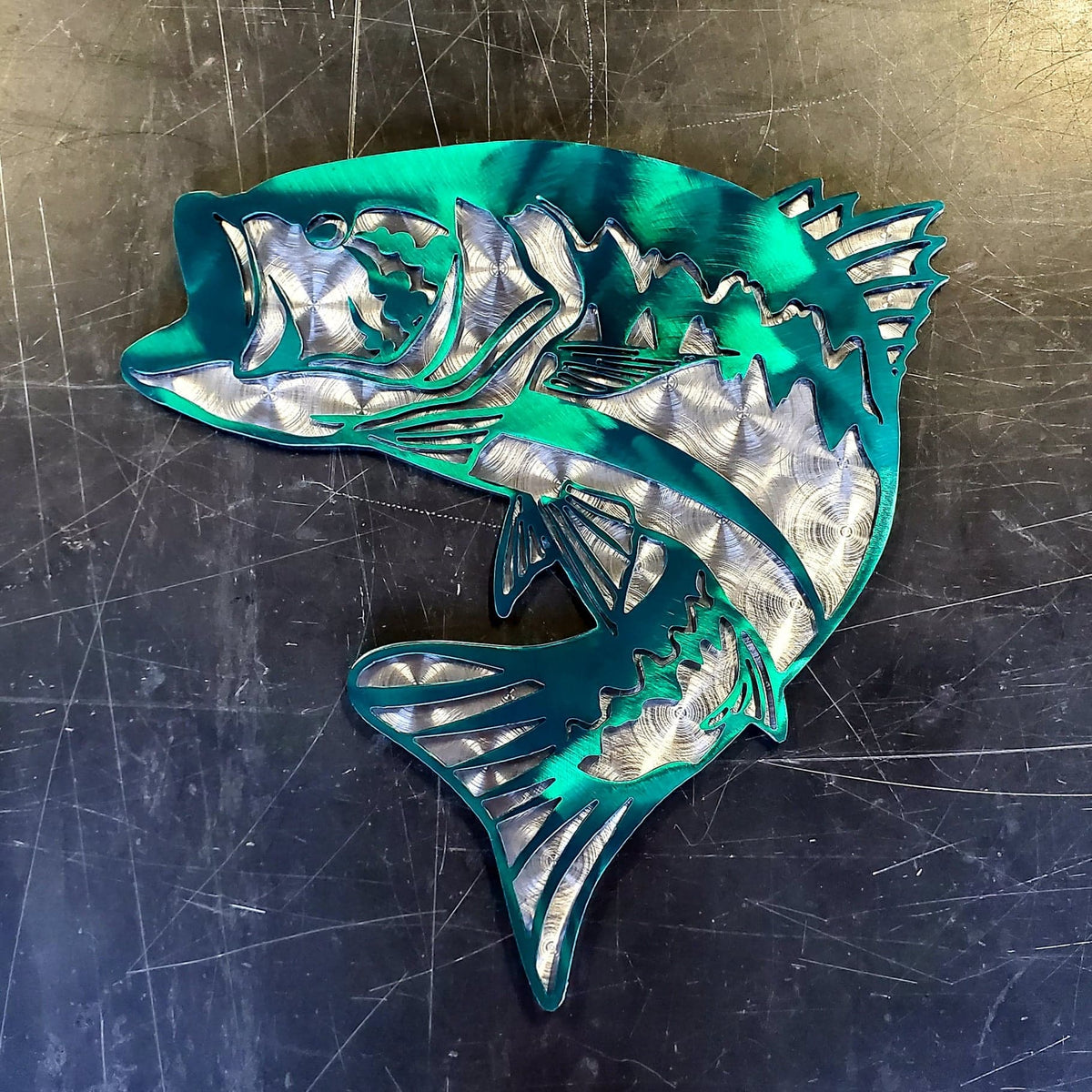 Largemouth Bass Metal Wall Art