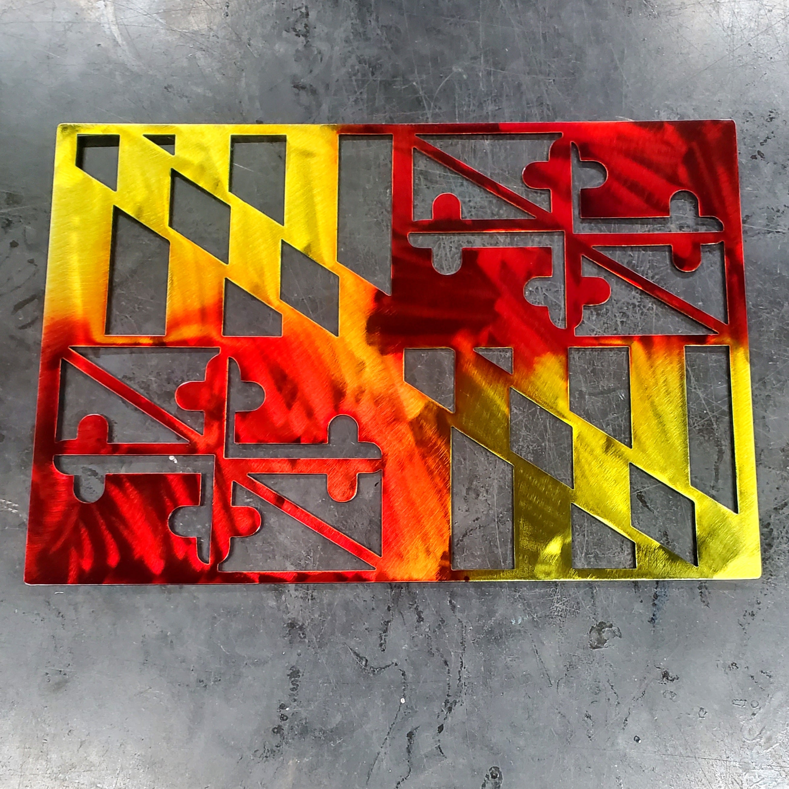 Maryland Flag Metal Art