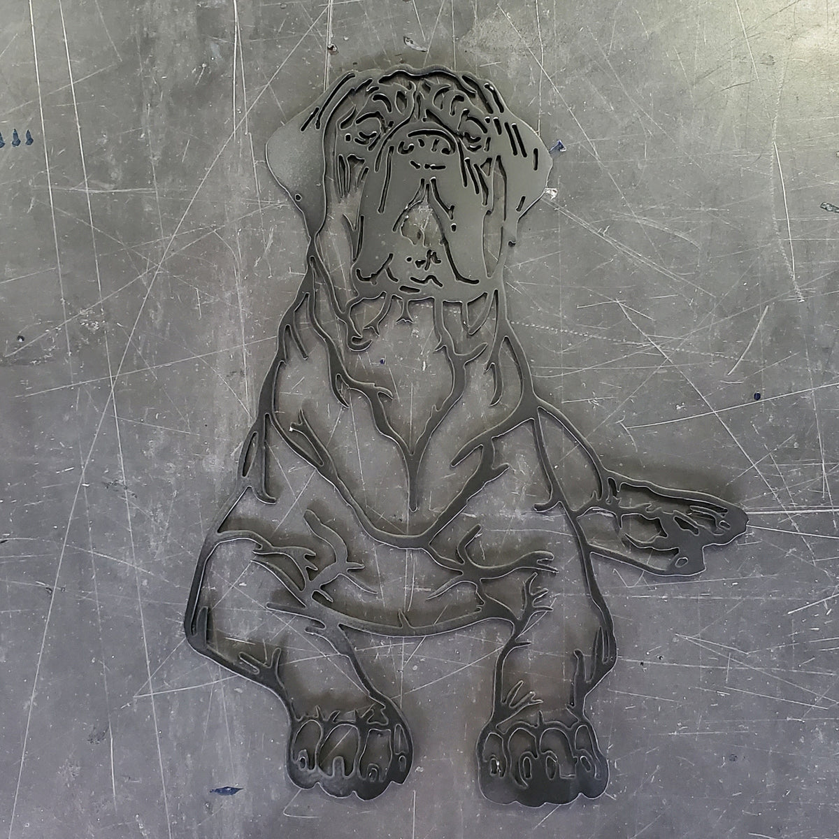 Mastiff Metal Wall Art