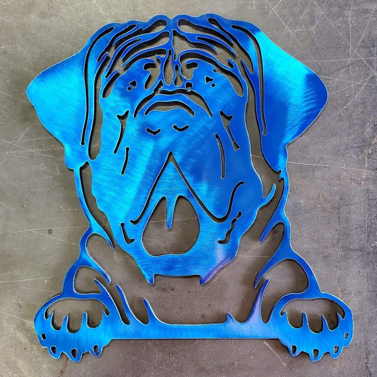 Mastiff Metal Wall Art