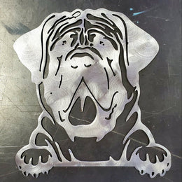 Mastiff Metal Wall Art