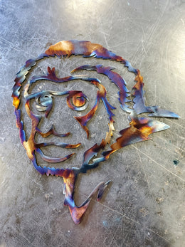 Capuchin Monkey Metal Wall Art