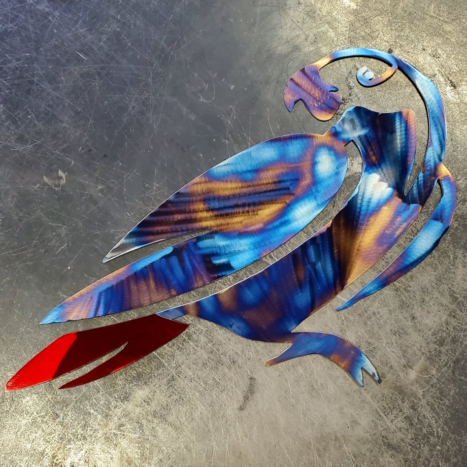 Parrot Metal Wall Art