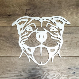 Pitbull Metal Wall Art