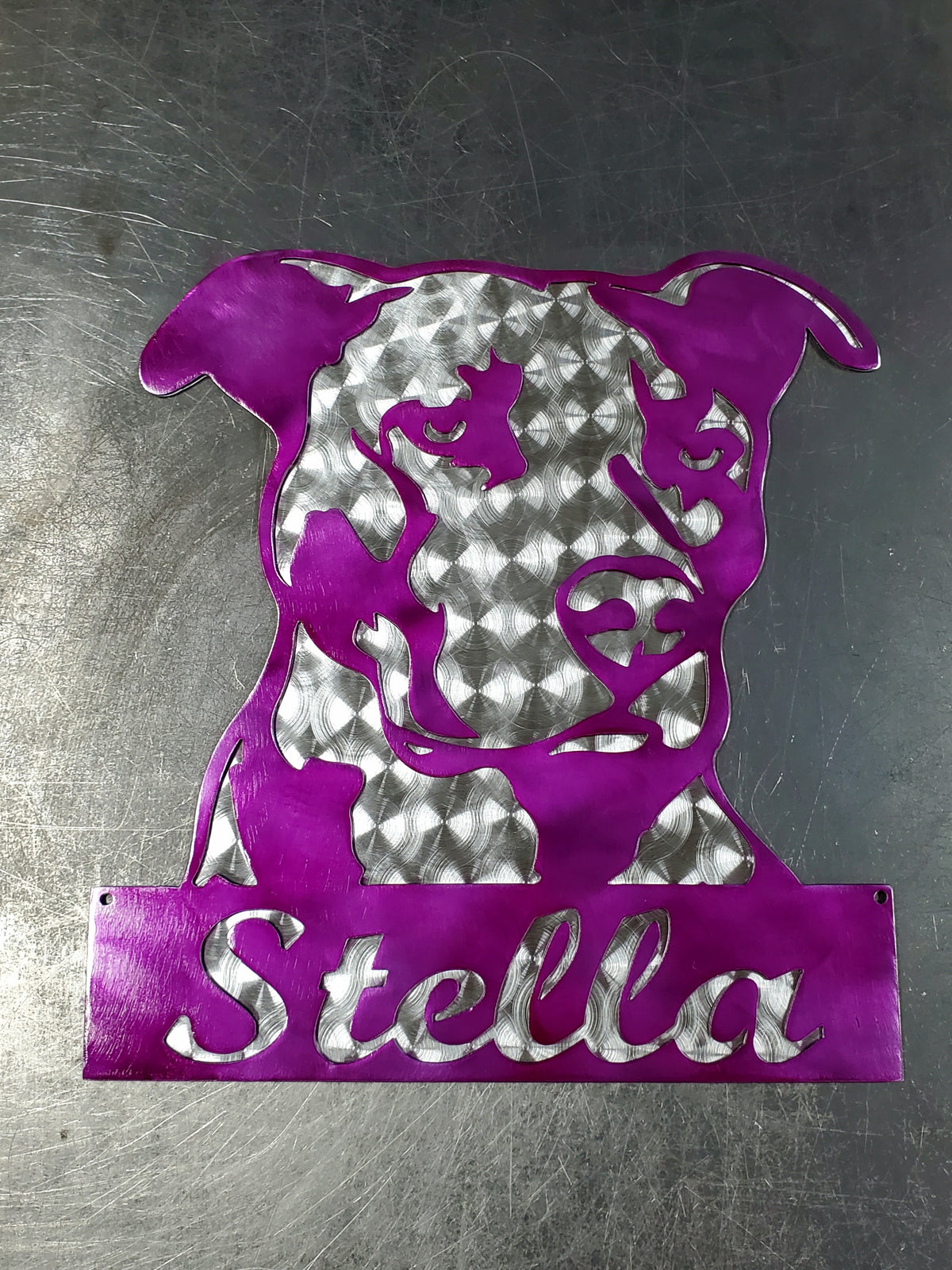 Pitbull Metal Wall Art