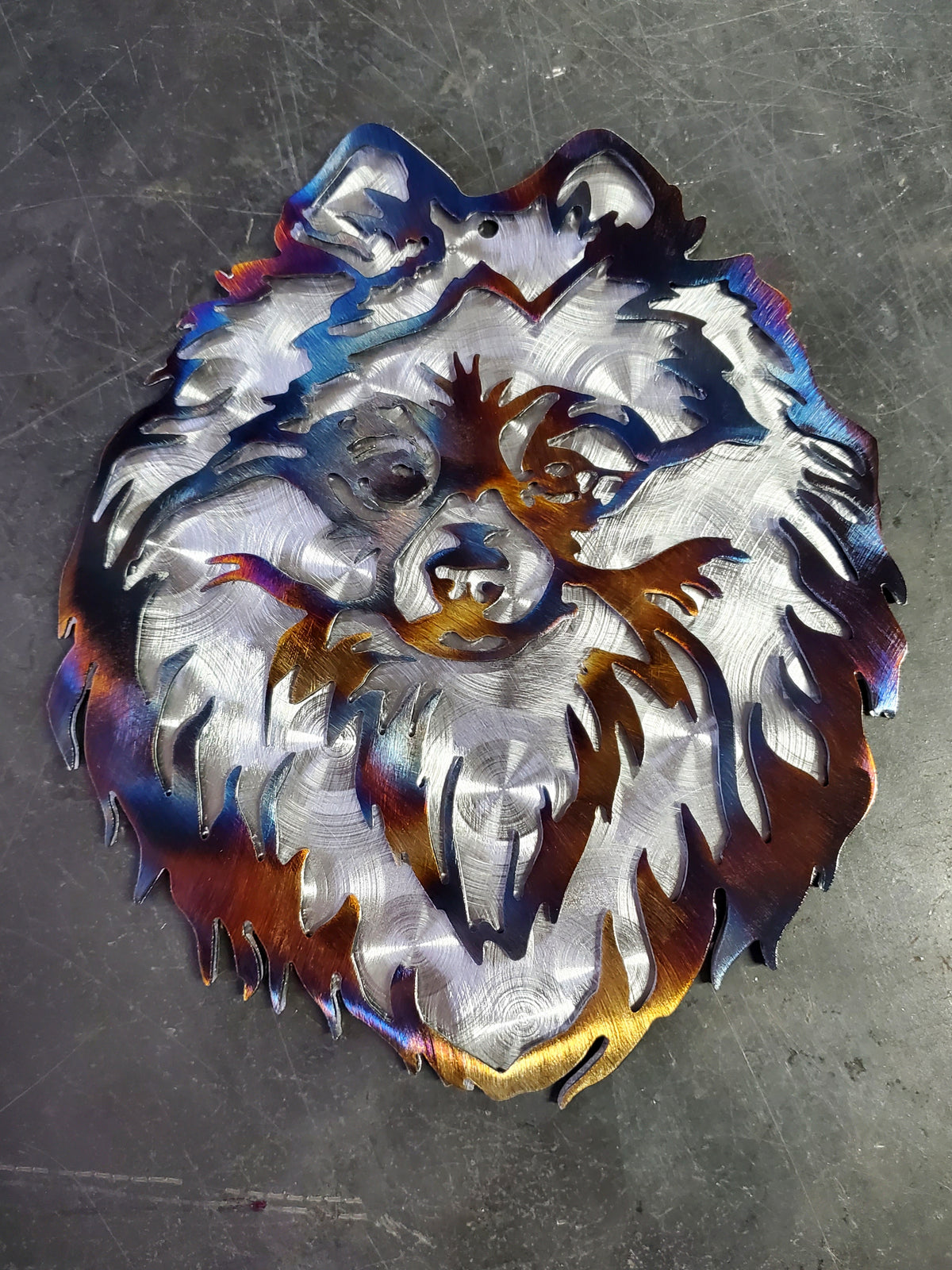 Pomeranian Metal Wall Art