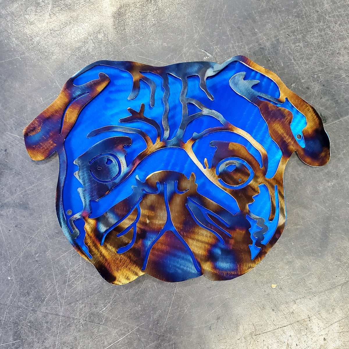 Pug Metal Wall Art