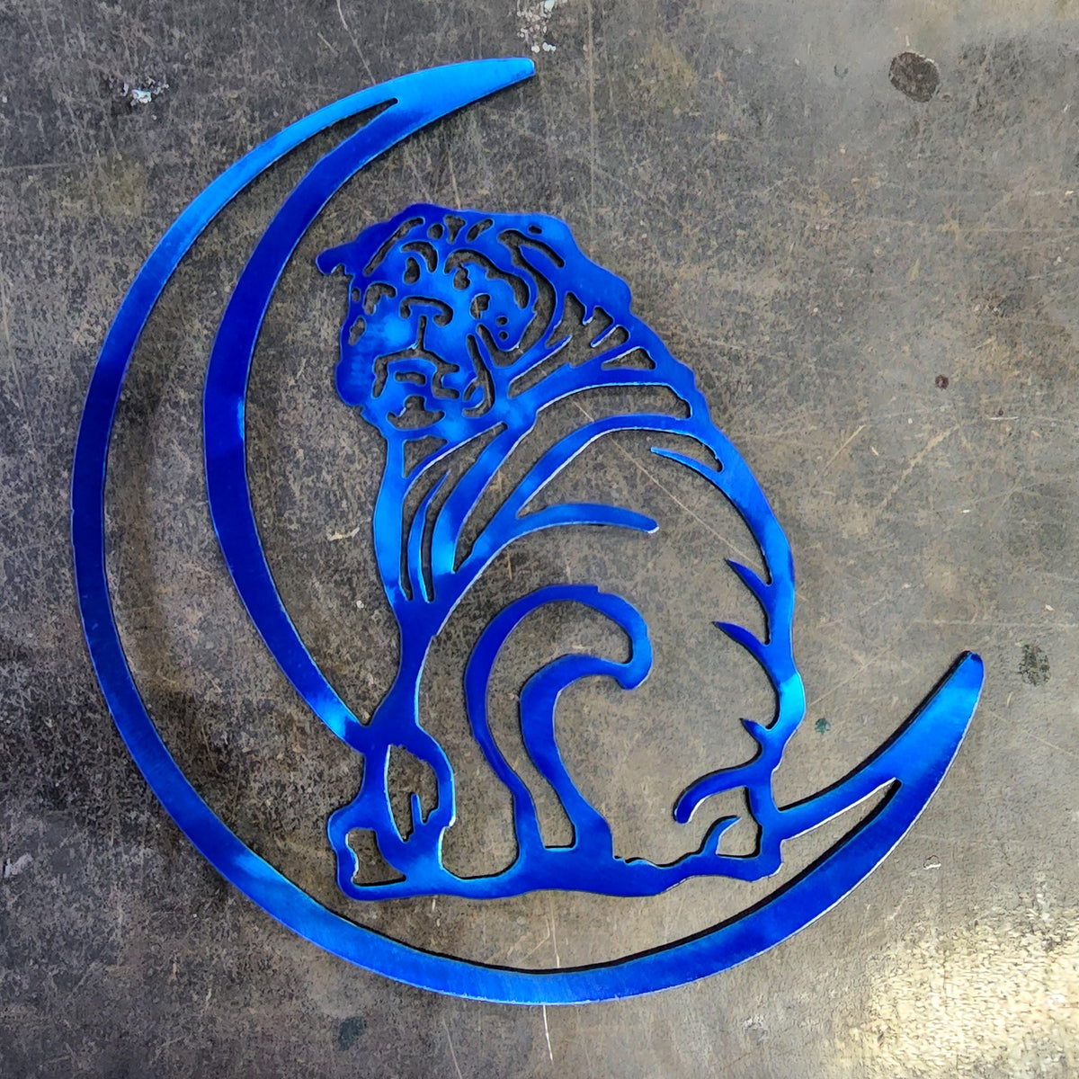 Pug Moon Metal Wall Art #1