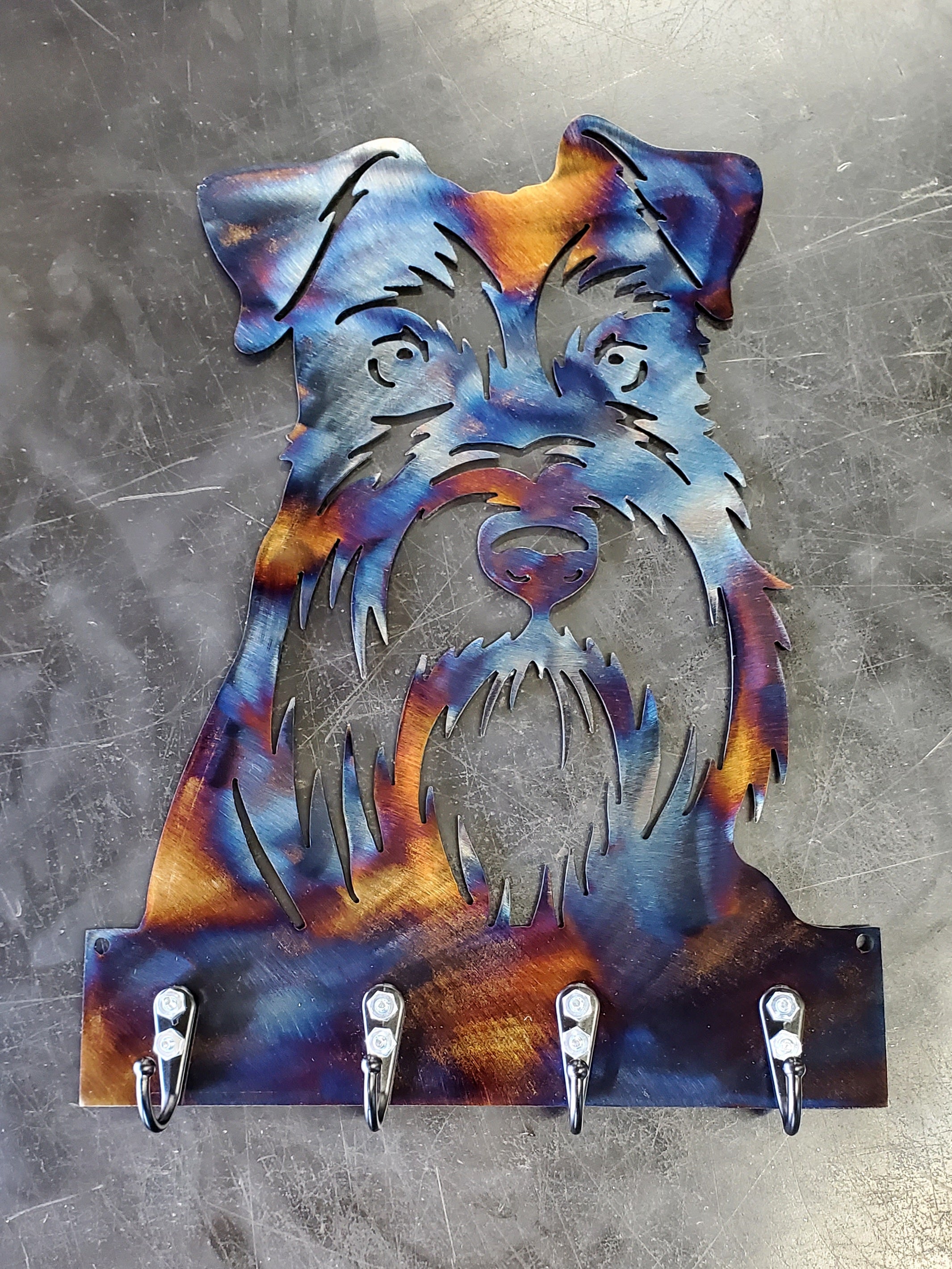 Schnauzer Key & Leash Hanger #1