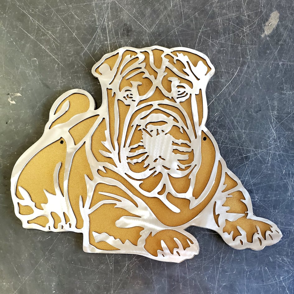 Shar Pei Metal Wall Art