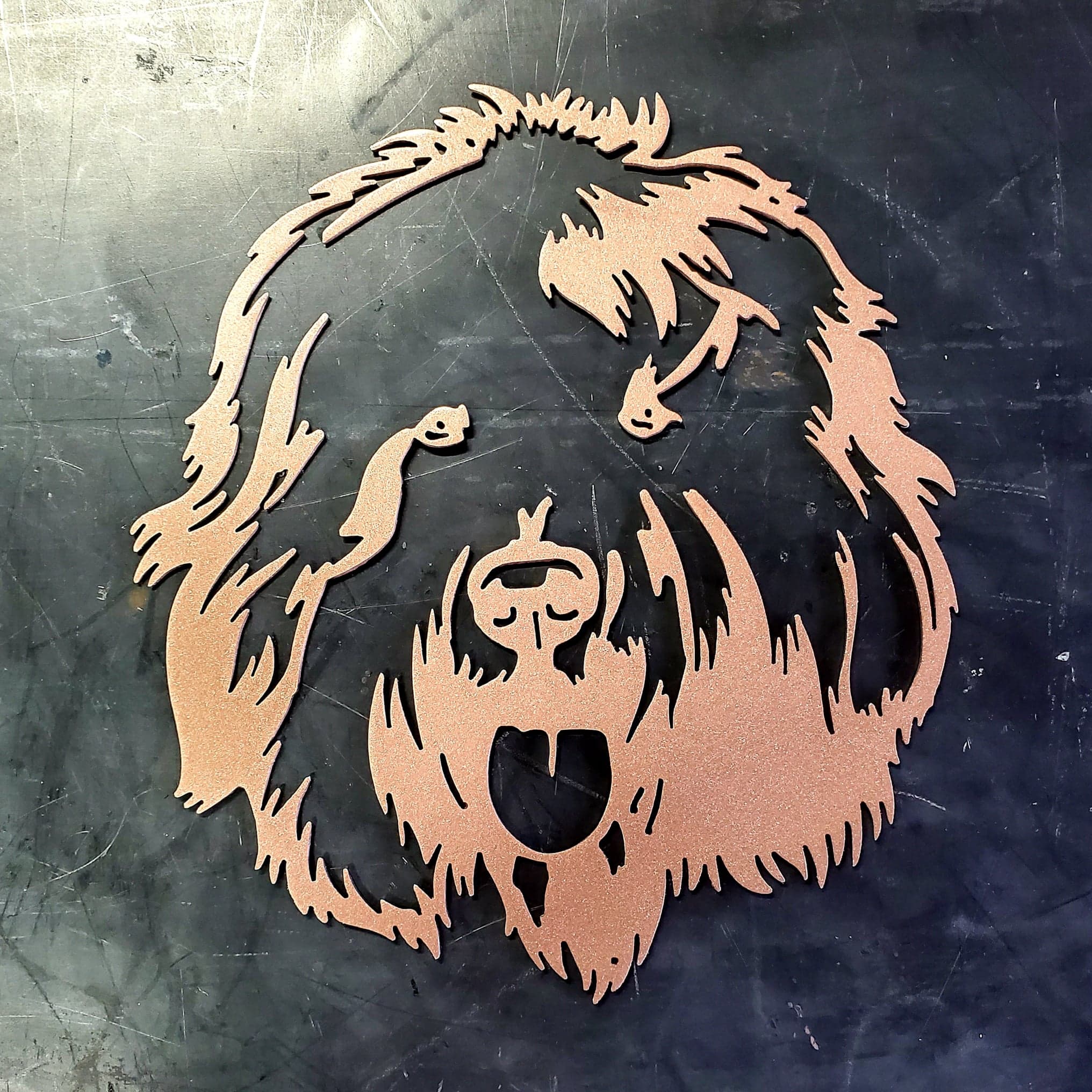 Old English Sheepdog #2 Metal Art