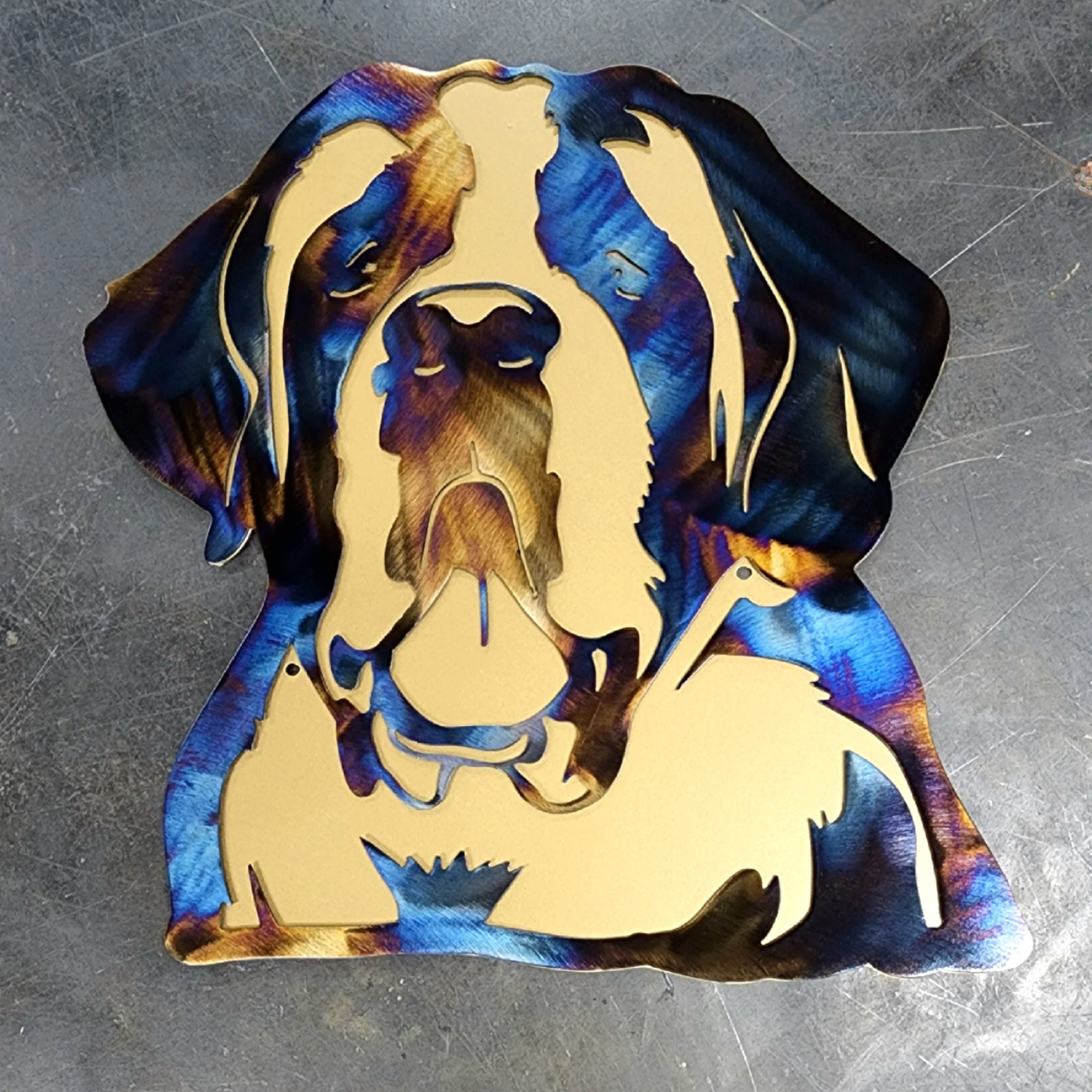 Heat Colored & Gold Metallic