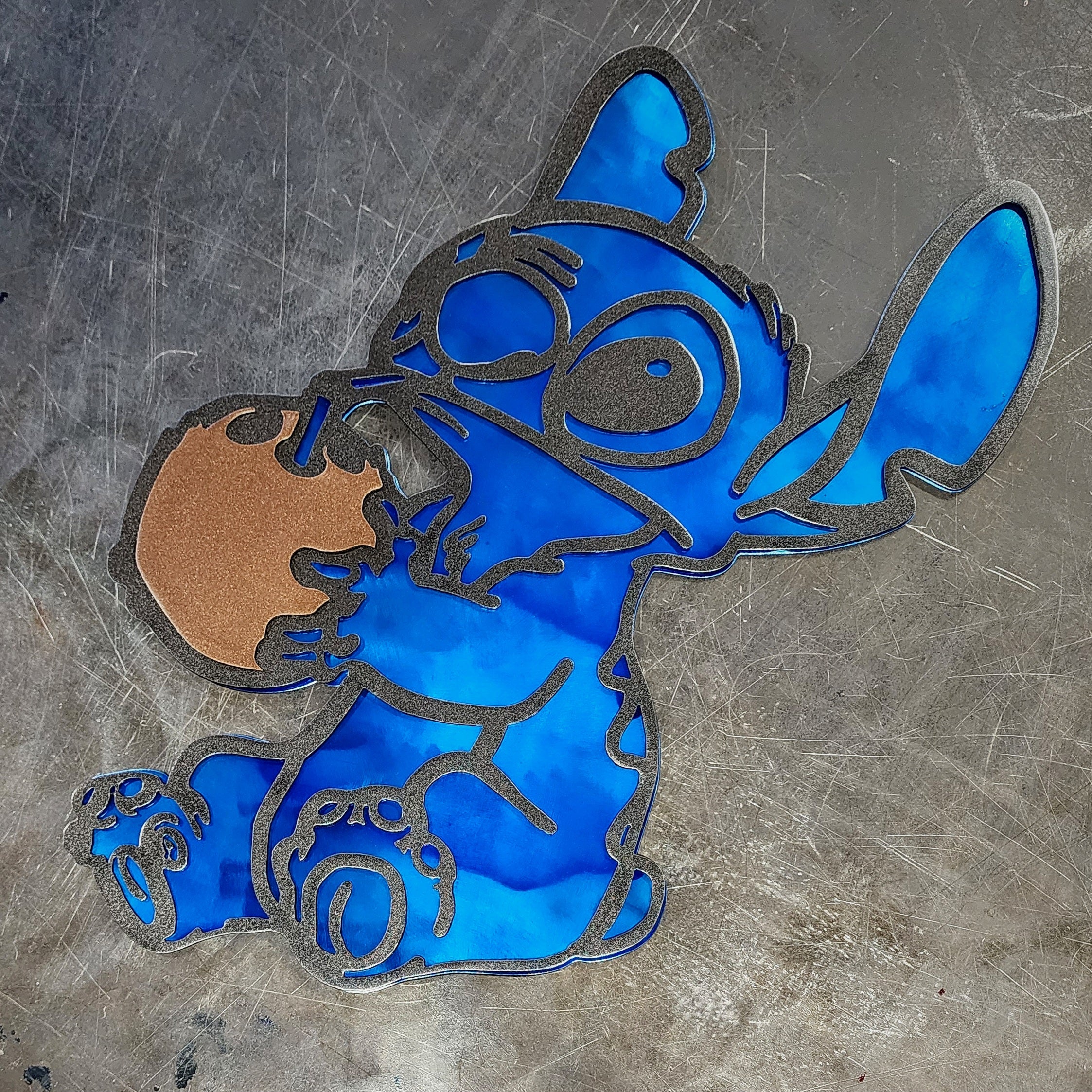 Stitch Metal Wall Art