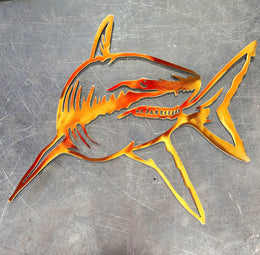Tiger Shark Metal Wall Art