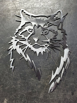 Cat Metal Wall Art