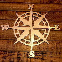 Nautical Compass Metal Wall Art