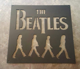 Beatles Rock and Roll Metal Art Home Decor Wall Decor Fabrication Welding Welder Annapolis Maryland Custom Personalized Gift