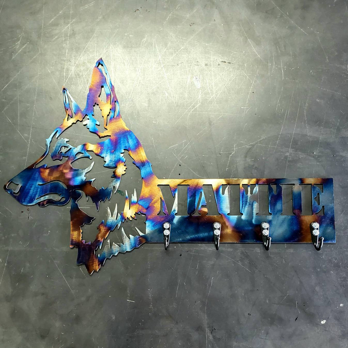 Belgian Malinois Personalized Key & Leash Hanger #1